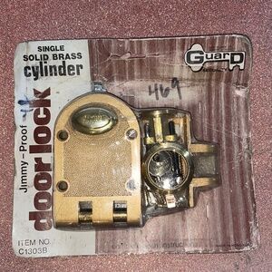 Vintage Guard Solid Brass Cylinder Door Lock-Jimmy Proof